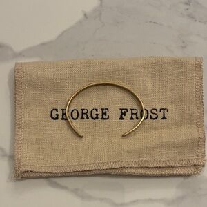 George Frost Morse Code Brass Cuff